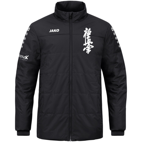 Kinder Coachjacke Team - schwarz
