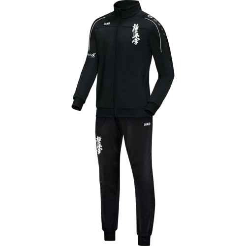 Damen Trainingsanzug ohne Kapuze Polyester Classico - schwarz