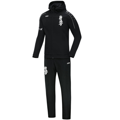 Kinder Präsentationsanzug Classico mit Kapuze - schwarz